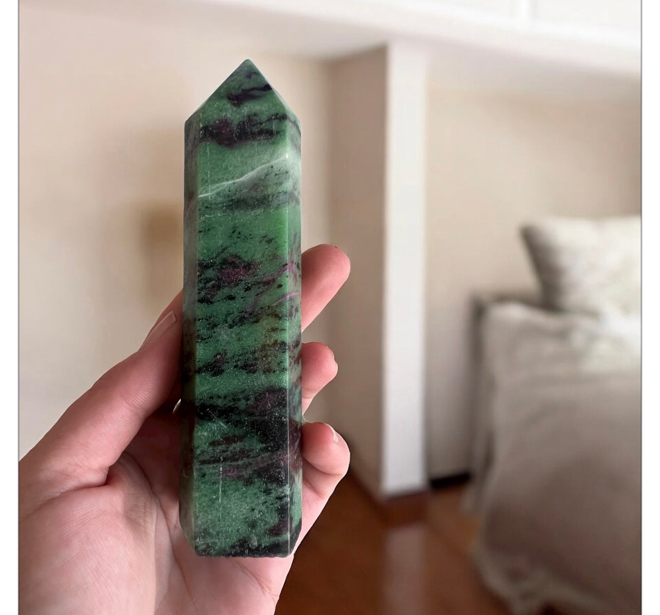 Ruby zoisite tower 14cm