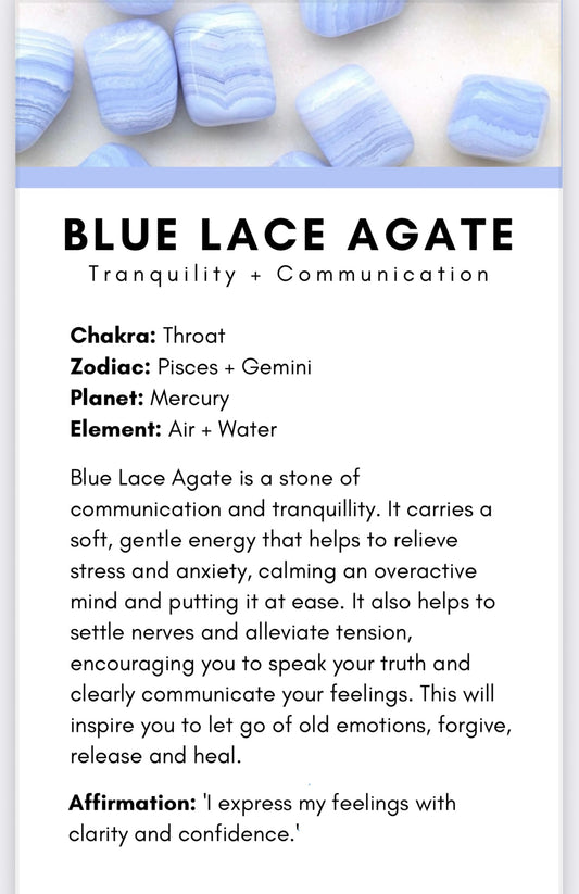 Blue lace agate