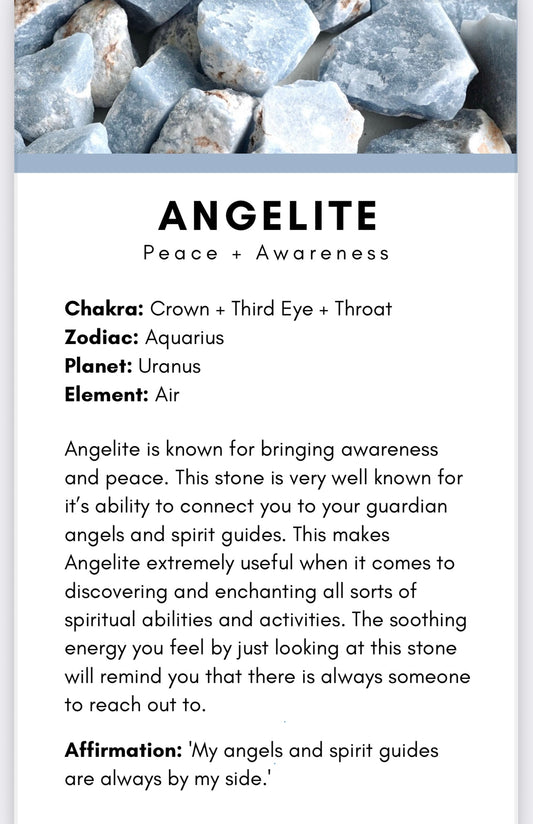 Angelite (not for sale reference only)