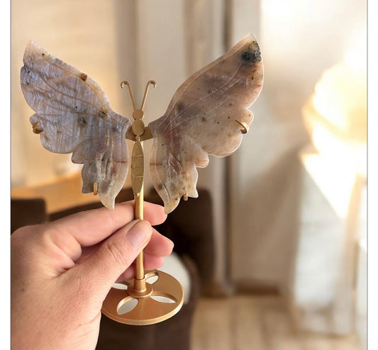 Sunstone moonstone butterfly wings