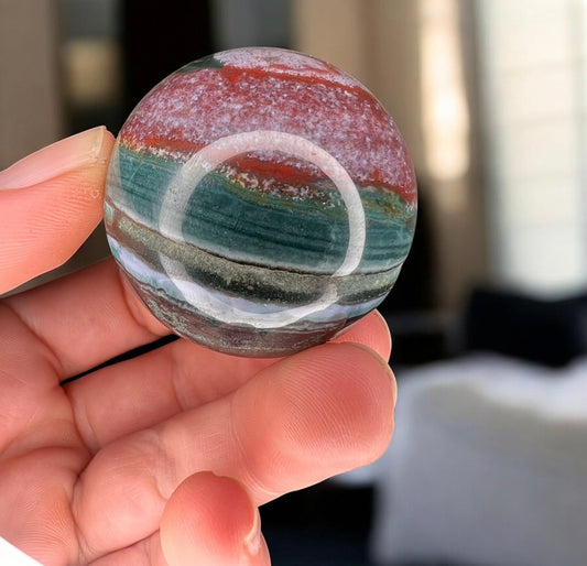 Ocean jasper sphere smaller