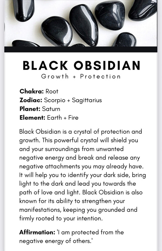 Black obsidian (not for sale reference only)