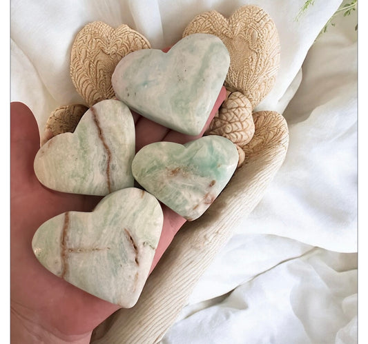Caribbean calcite hearts intuitively chosen