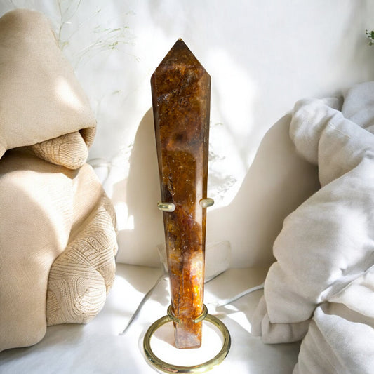 Golden healer wand & stand