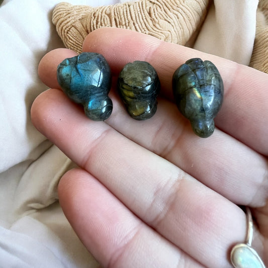 Mini labradorite beetles flashy