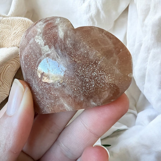 Sunstone hearts intuitively chosen
