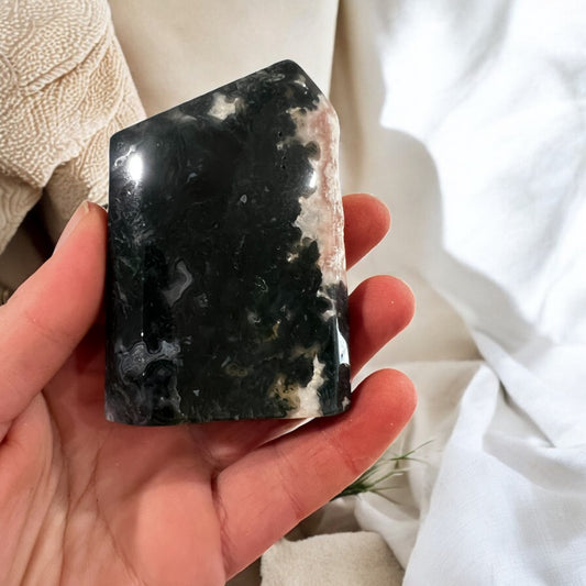Moss agate Freeform