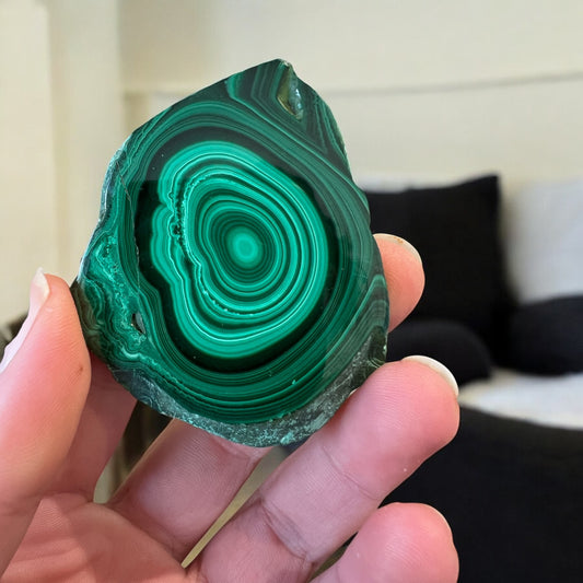 Malachite slab