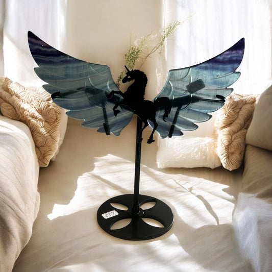 Fluorite unicorn wings