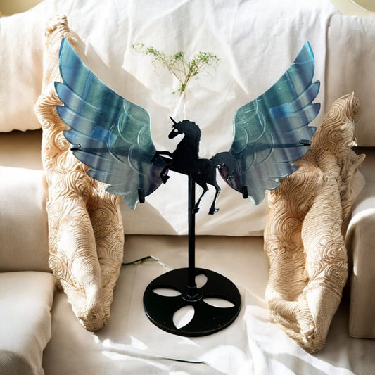 Fluorite unicorn wings