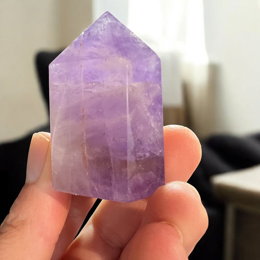 Clear amethyst tower