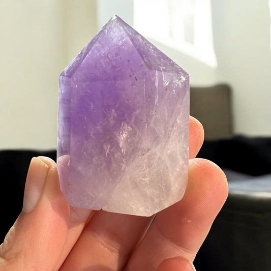 Clear amethyst tower