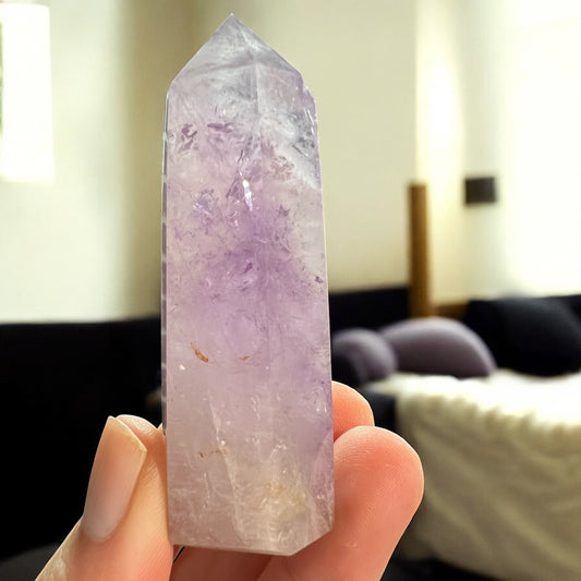 Clear amethyst tower