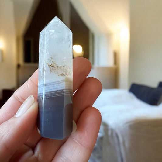 Banded agate tower A