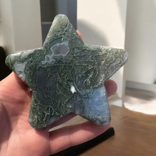 Moss agate star