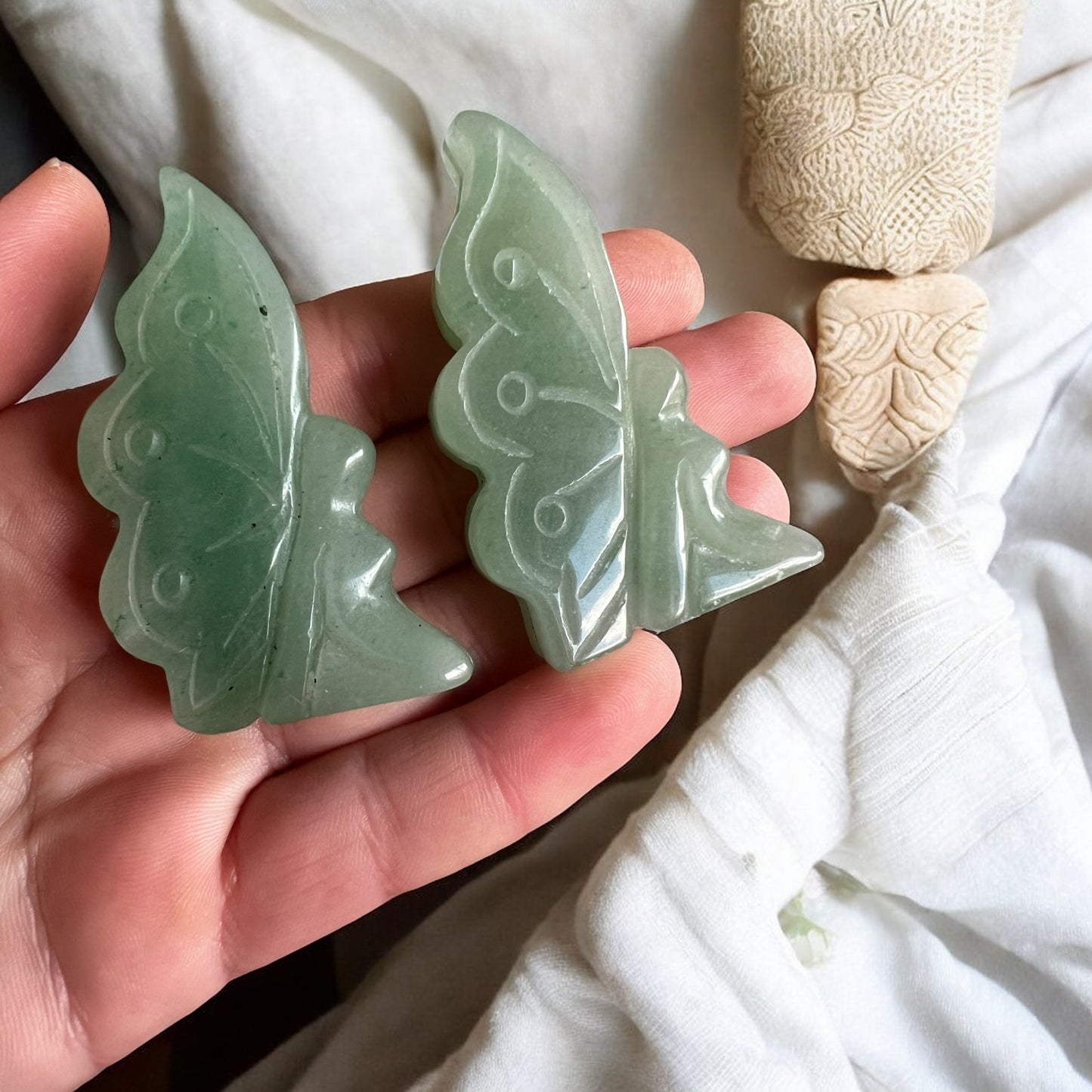 Green adventurine fairy (light)