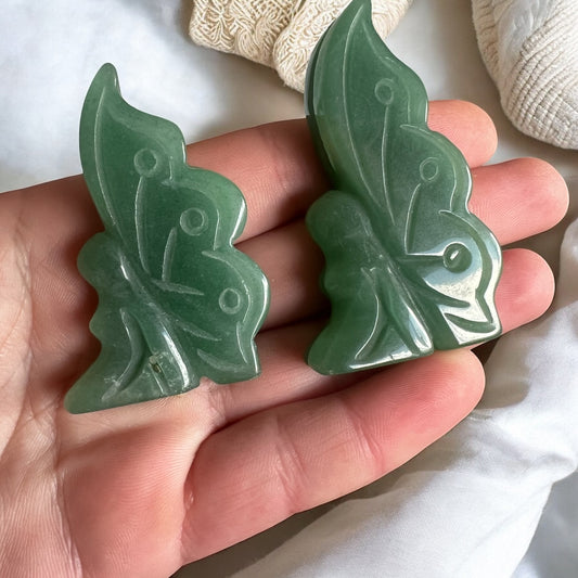 Green adventurine fairy (dark)