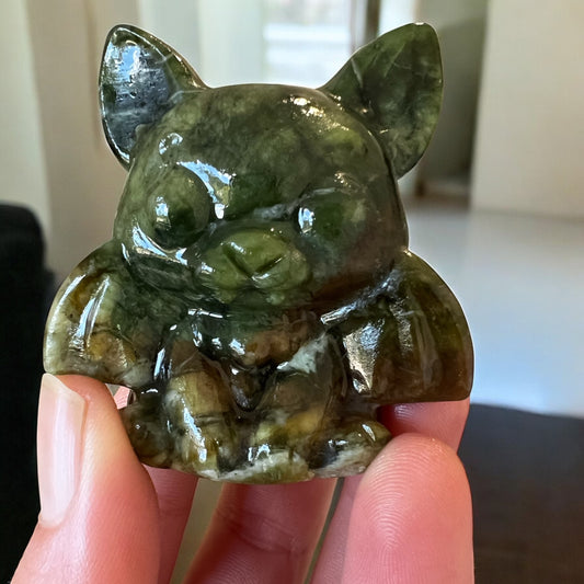 Green jade flying bat