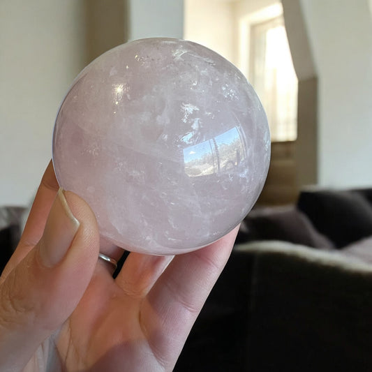 Rose quartz sphere