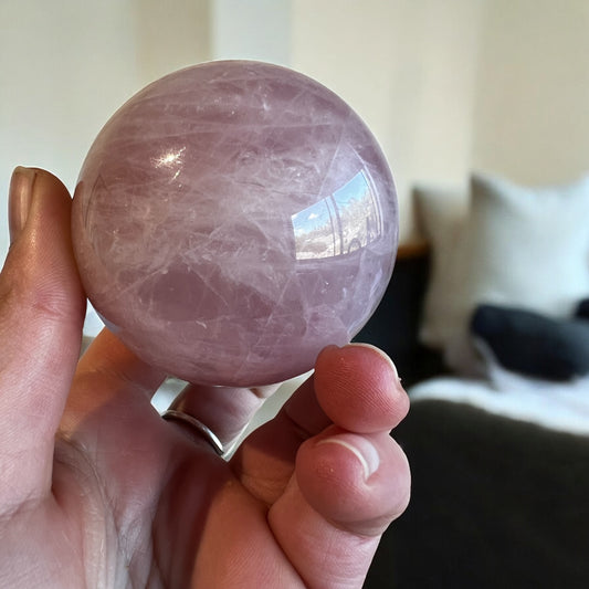 Rose quartz sphere