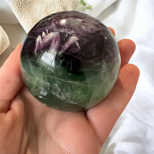 Fluorite sphere mixed colours