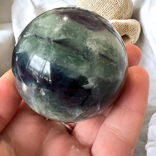 Fluorite sphere mixed colours