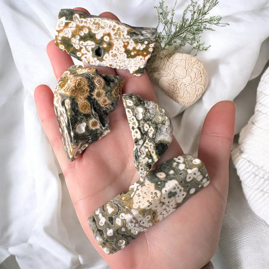 4x. 8 vein ocean jasper free forms