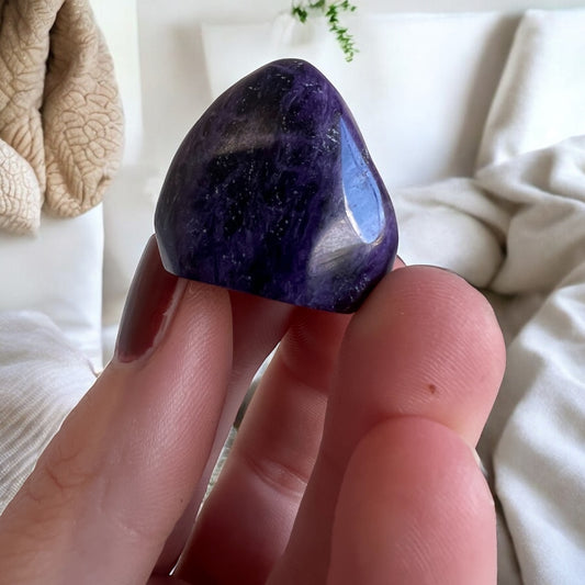 Small high quality charoite form