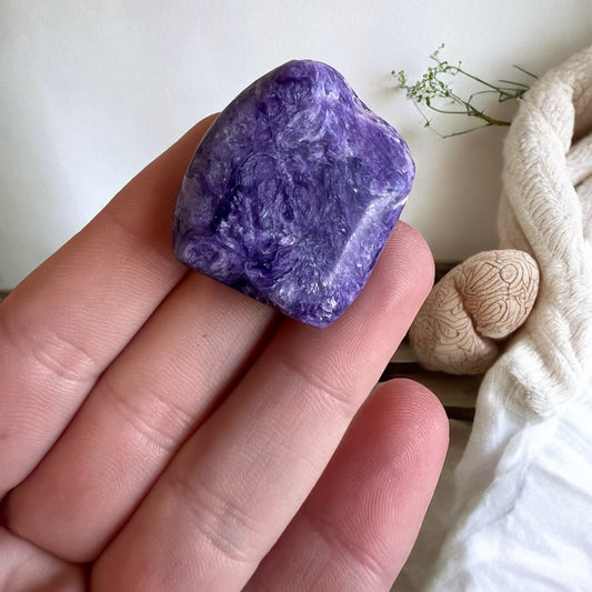 Small high quality charoite form
