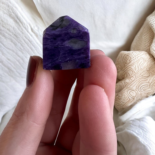 Small high quality charoite form