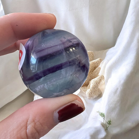 High quality fluorite sphere (6) small