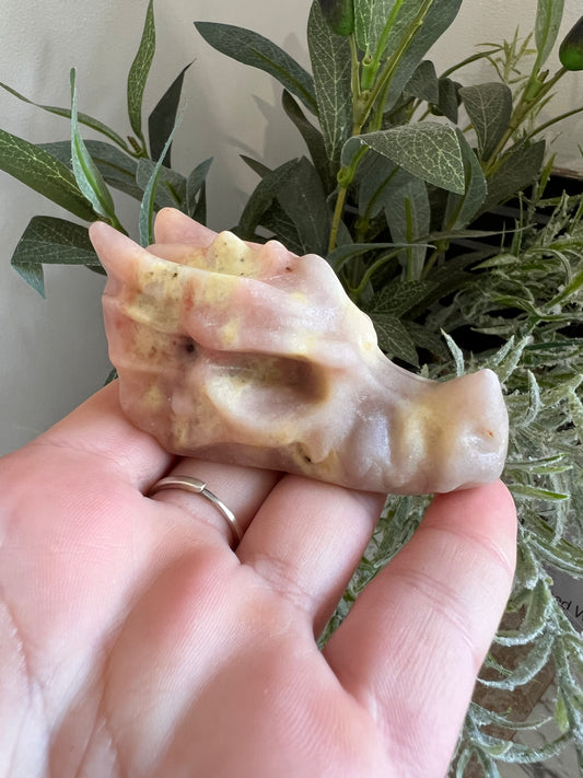 Peach blossom stone dragon head
