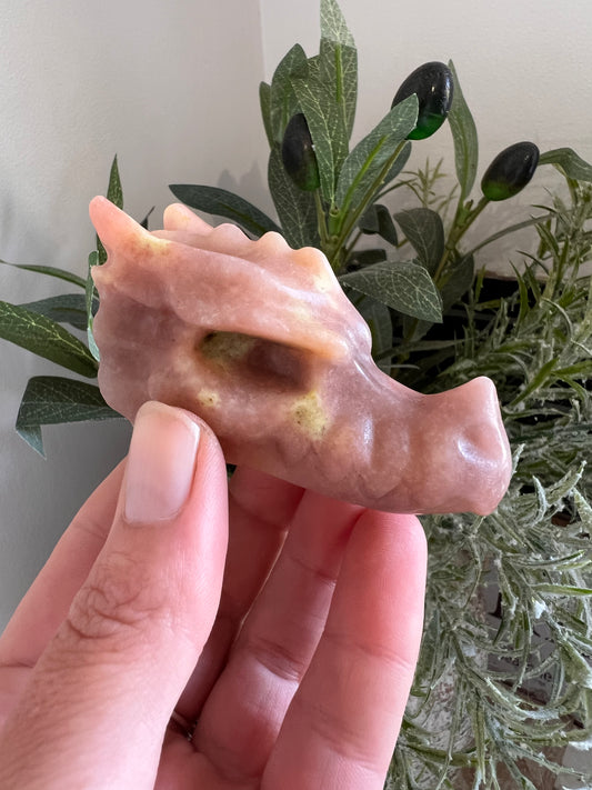 Peach blossom stone dragon head