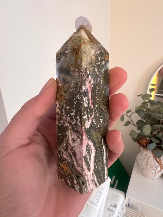 Ocean jasper tower 12-13cm