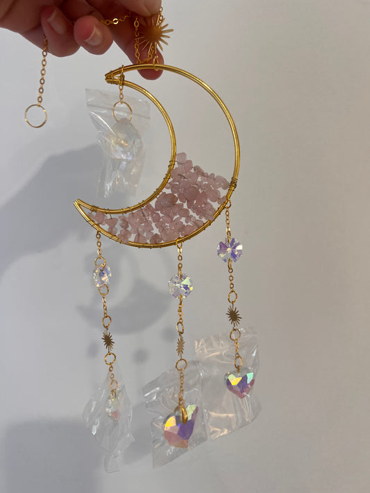 Rose Quartz sun catcher
