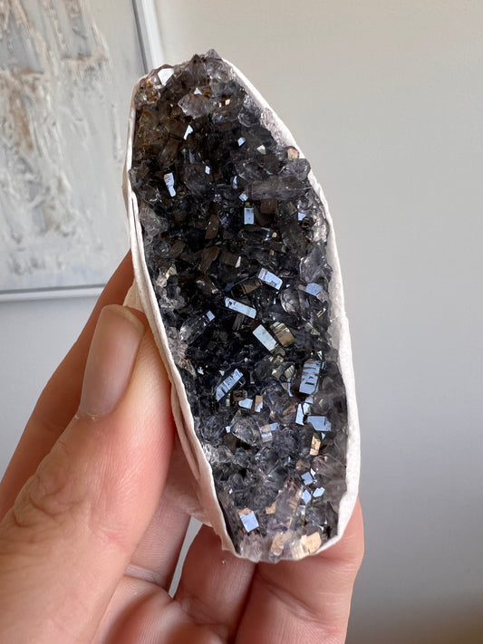 Dark amethyst cluster