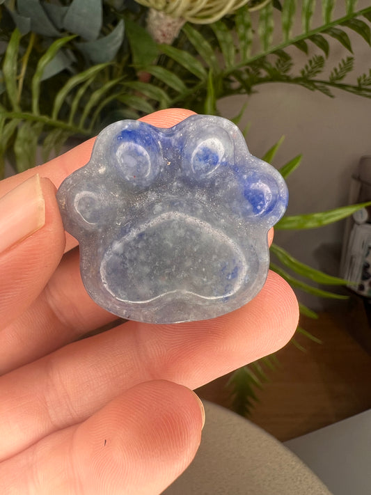 Blue adventurine cat paw