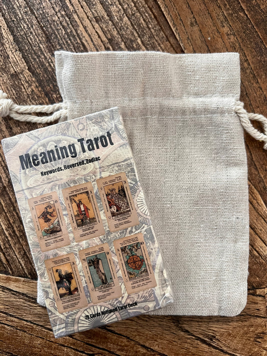 Tarot meaning card deck & pouch