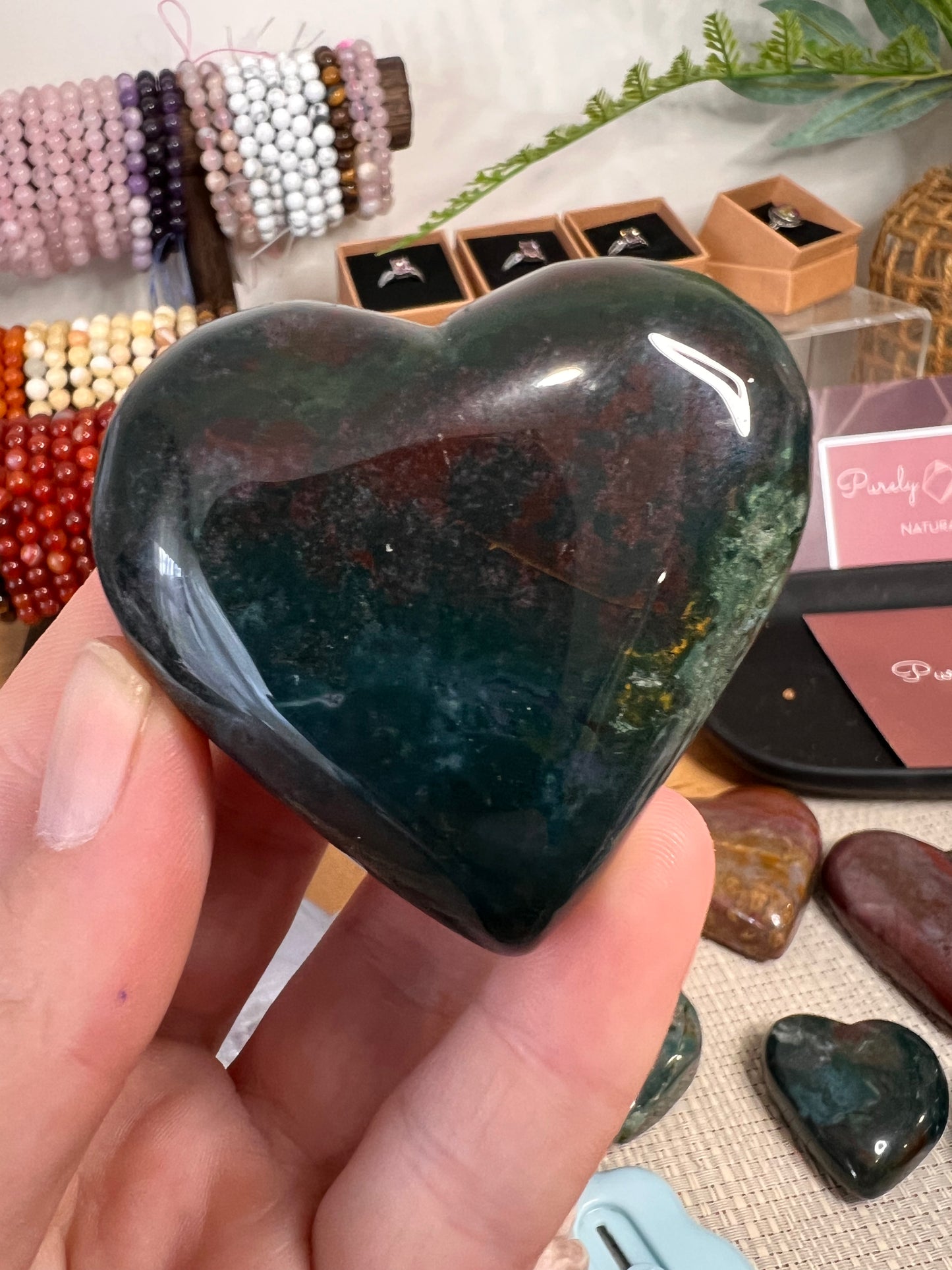 Ocean jasper hearts (chose your own)