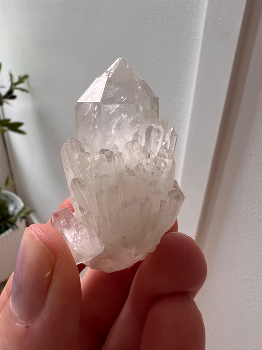 Clear quartz clusters from Brazil