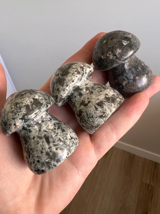 Yooperlite UV reactive chunky mushrooms