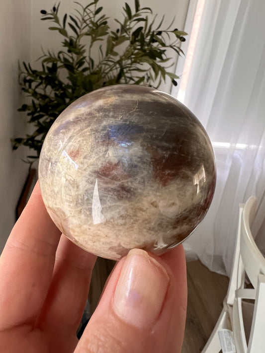 Sunstone moonstone sphere