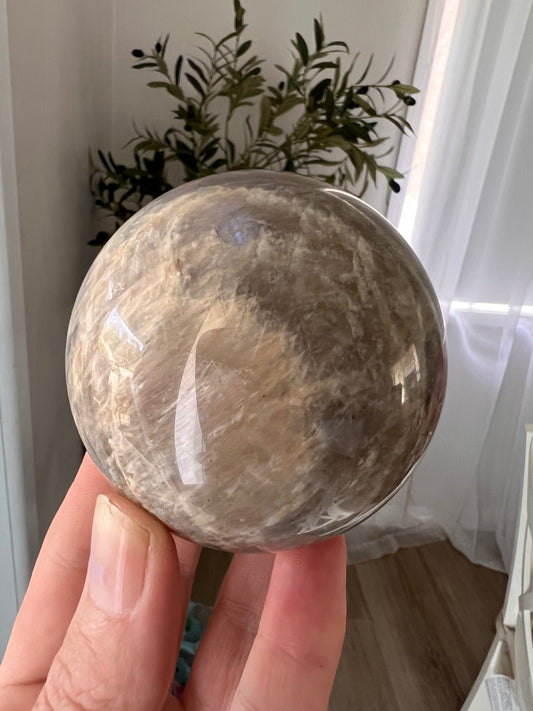 Sunstone moonstone sphere