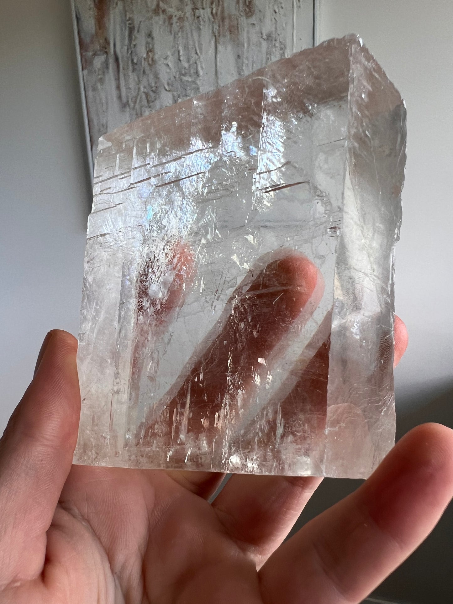 Optical calcite large Freeform