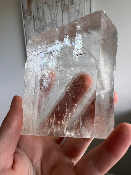Optical calcite large Freeform