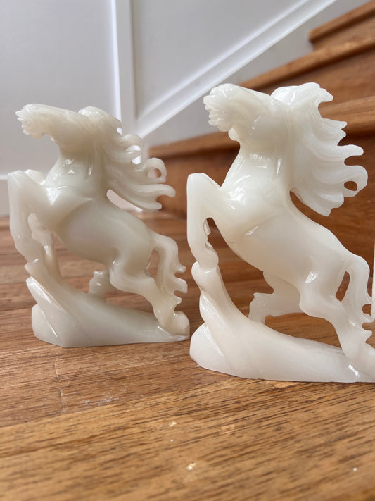 White jade Horse carving