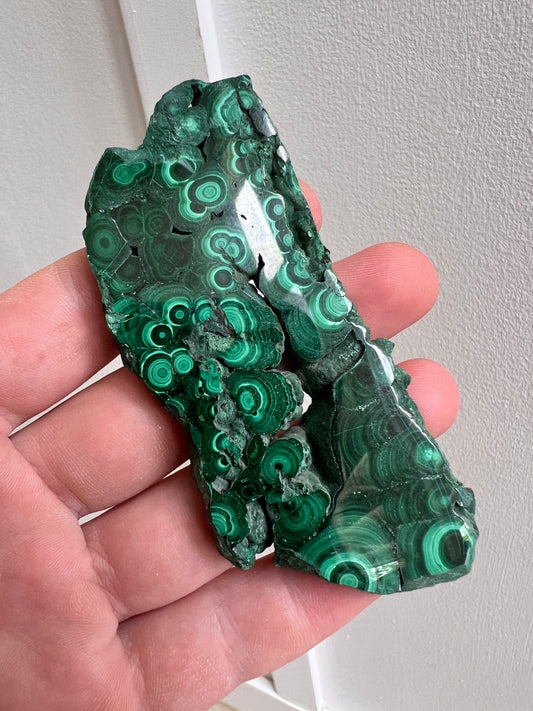 Malachite slab
