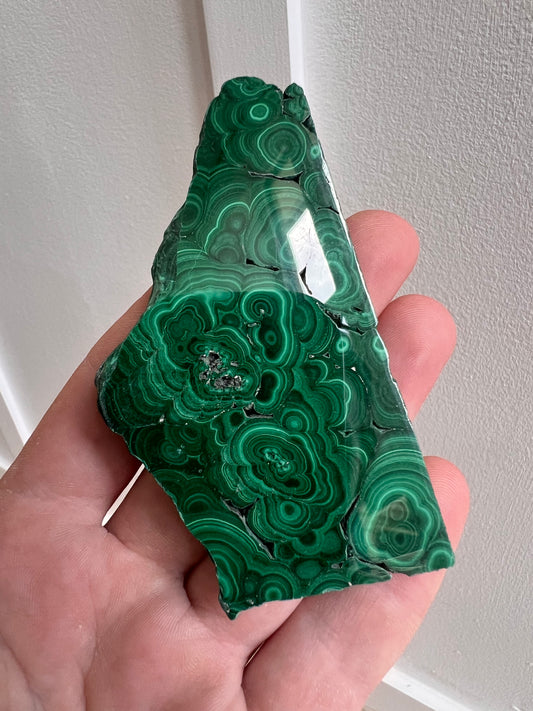 Malachite slab