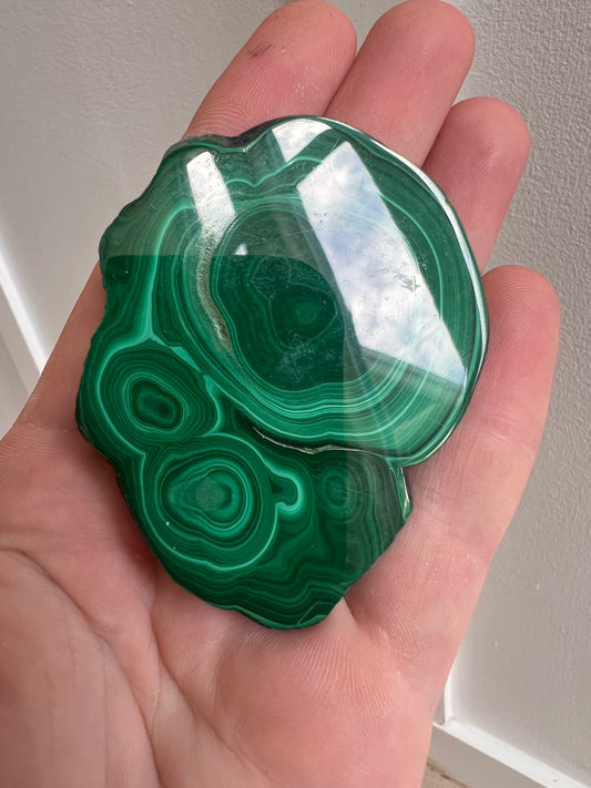Malachite slab