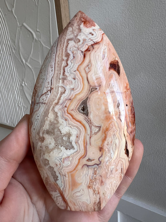 Pink crazy lace agate freeform(Indonesia)